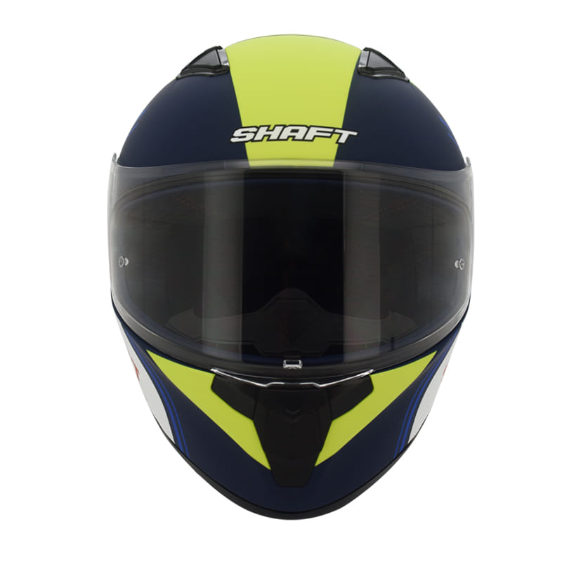 CASCO SHAFT SH-582SP INTERCEPTOR AZUL NAVY AMARILLO NEON
