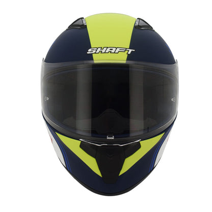 CASCO SHAFT SH-582SP INTERCEPTOR AZUL NAVY AMARILLO NEON