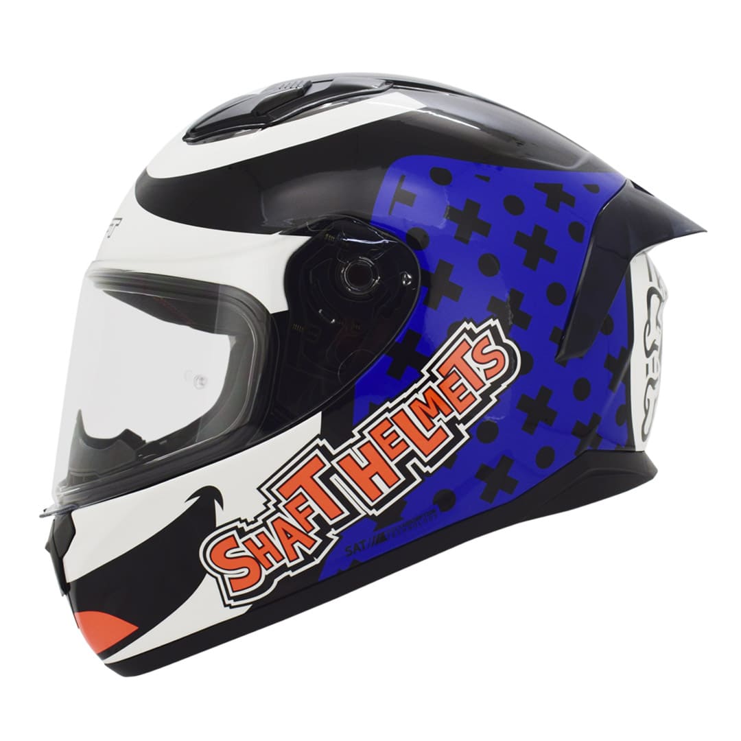 CASCO SHAFT SH-582SP MAGIC CAT AZUL NARANJA NEON