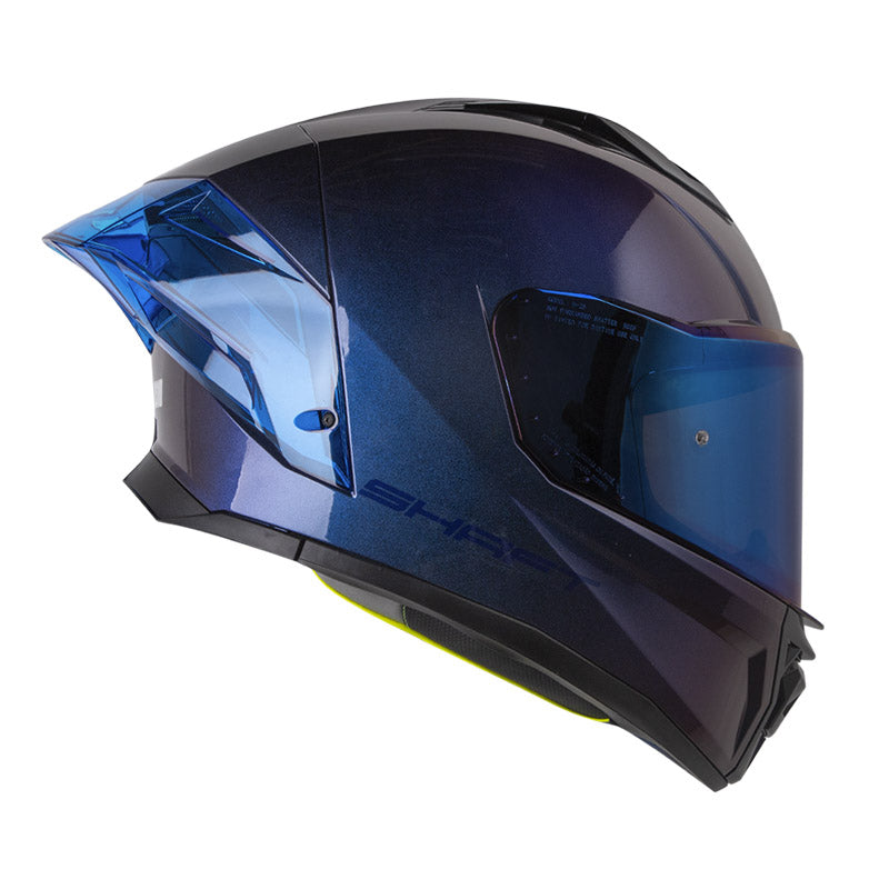 CASCO SHAFT SH-596SP SOLID CAMALEON AZUL VISOR IRIDIUM AZUL