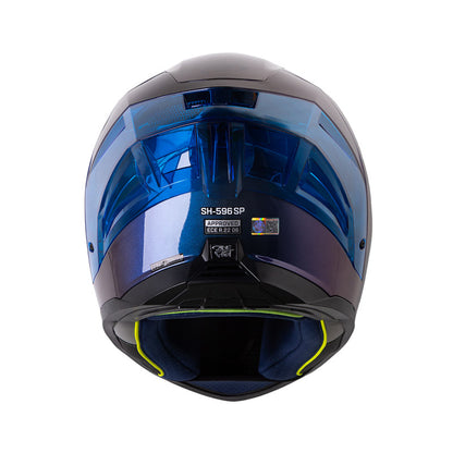 CASCO SHAFT SH-596SP SOLID CAMALEON AZUL VISOR IRIDIUM AZUL