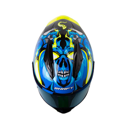 CASCO SHAFT SH-596SP TIAMAT NG AZUL CLARO VISOR IRIDIUM AZUL