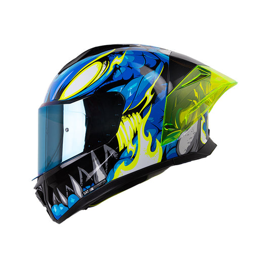 CASCO SHAFT SH-596SP TIAMAT NG AZUL CLARO VISOR IRIDIUM AZUL
