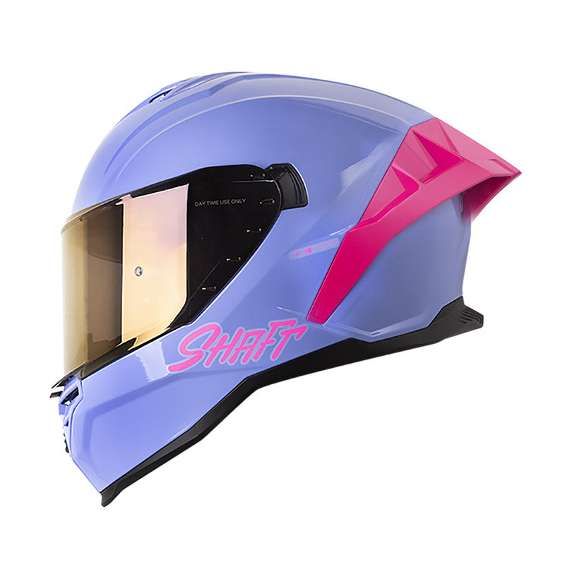 CASCO SHAFT SH-598GTR SOLID AZUL CLARO FUCSIA VISOR IRIDIUM