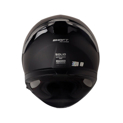 CASCO SHAFT SH-612DV PRO SOLID MATE NEGRO PLATA VISOR PLATA