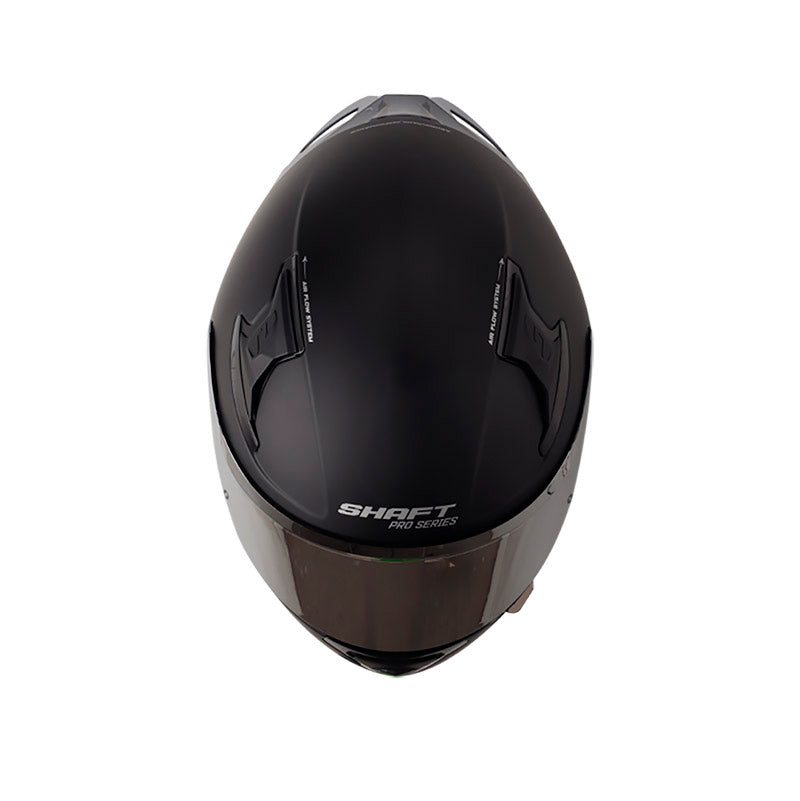 CASCO SHAFT SH-612DV PRO SOLID MATE NEGRO PLATA VISOR PLATA