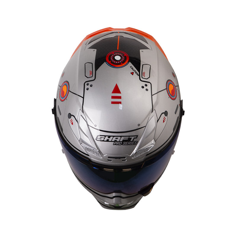 CASCO SHAFT SH-615DV PRO MECKHA CROMADO NARANJA NEON IRIDIUM