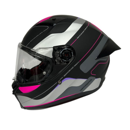 CASCO SPARTAN FENIX ORK MATE NEGRO ROSADO