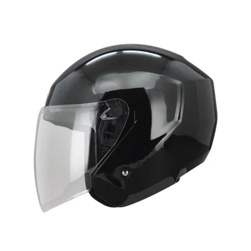 CASCO TECH T10 SOLID NEGRO VISOR HUMO