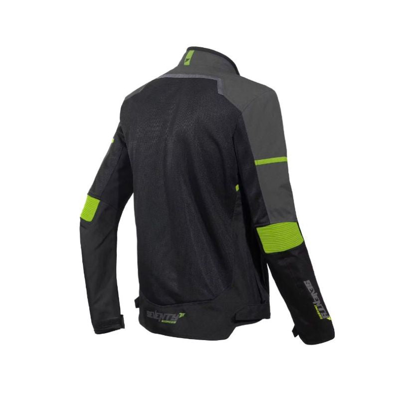 CHAQUETA SEVENTY SD-JR60 THUNDER NEGRO GRIS AMARILLO