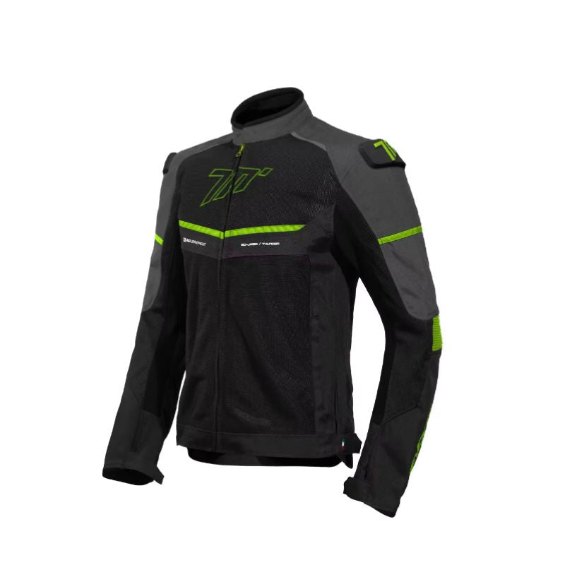 CHAQUETA SEVENTY SD-JR60 THUNDER NEGRO GRIS AMARILLO