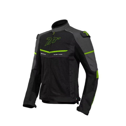 CHAQUETA SEVENTY SD-JR60 THUNDER NEGRO GRIS AMARILLO