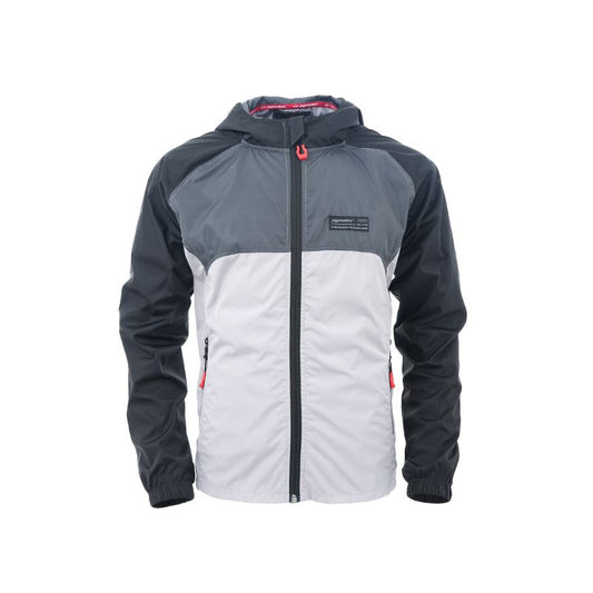 CORTAVIENTO PIGMALION COLORS GRIS NEGRO