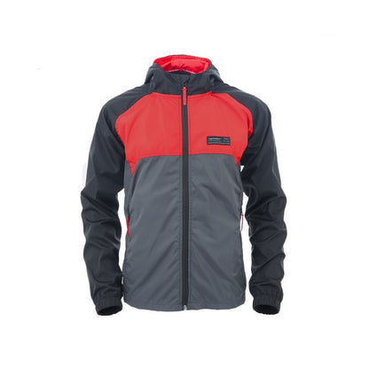 CORTAVIENTO PIGMALION COLORS ROJO NEGRO GRIS