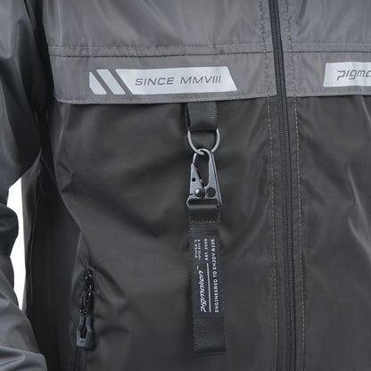 CORTAVIENTO PIGMALION GRIS NEGRO MASCULINO