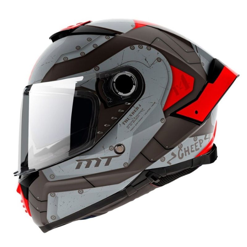 CASCO MT THUNDER 4 SV CHEEP MATE ROJO