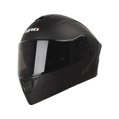 CASCO HRO HRO-3480DV SOLID MATE NEGRO VISOR HUMO