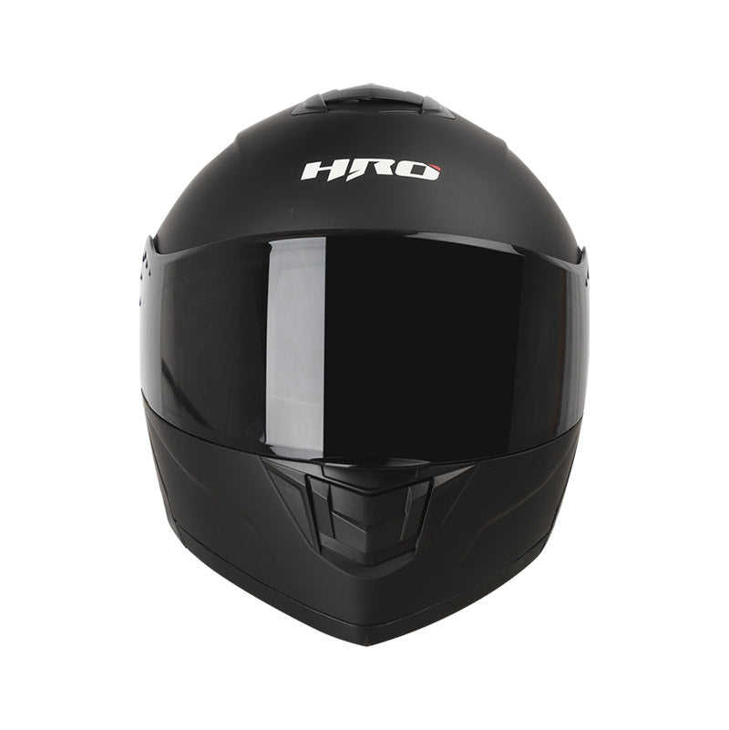 CASCO HRO HRO-3480DV SOLID MATE NEGRO VISOR HUMO