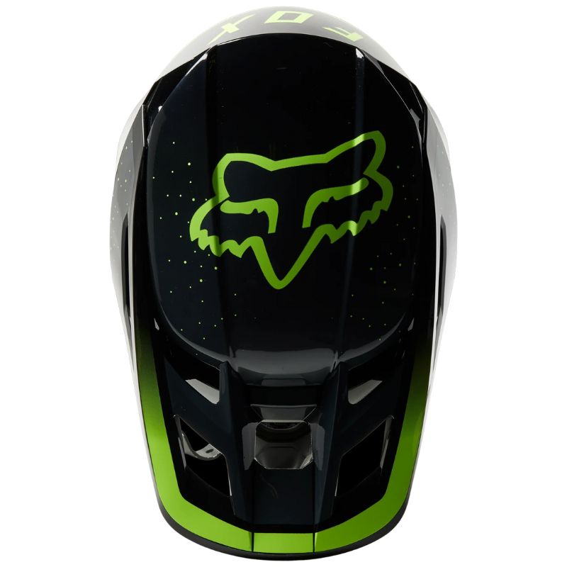 CASCO FOX V2 VIZEN NEGRO AMARILLO NEON