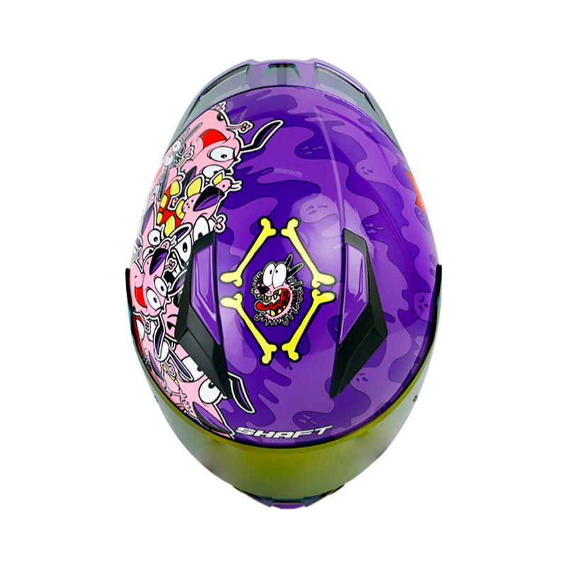 CASCO SHAFT SH-582SP COURAGE MORADO ROSADO VISOR IRIDIUM