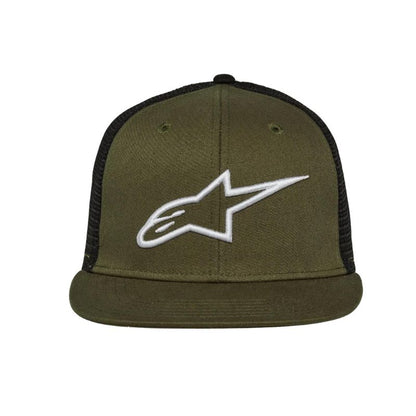 GORRA ALPINESTARS CORP TRUCKER VERDE NEGRA
