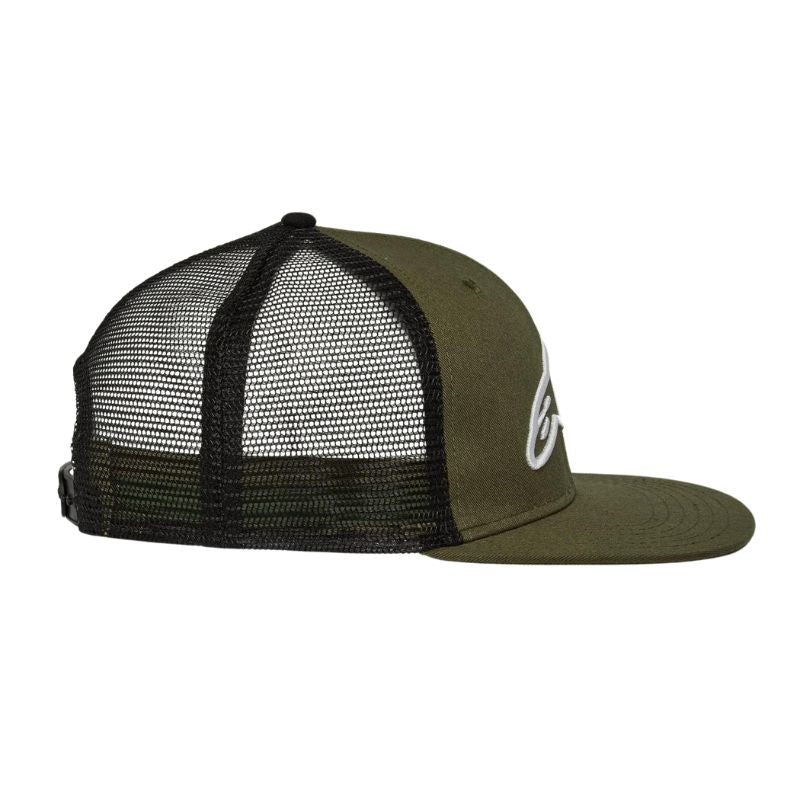 GORRA ALPINESTARS CORP TRUCKER VERDE NEGRA