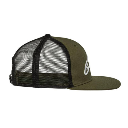 GORRA ALPINESTARS CORP TRUCKER VERDE NEGRA