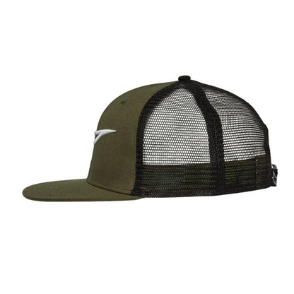 GORRA ALPINESTARS CORP TRUCKER VERDE NEGRA