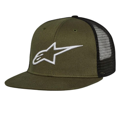GORRA ALPINESTARS CORP TRUCKER VERDE NEGRA