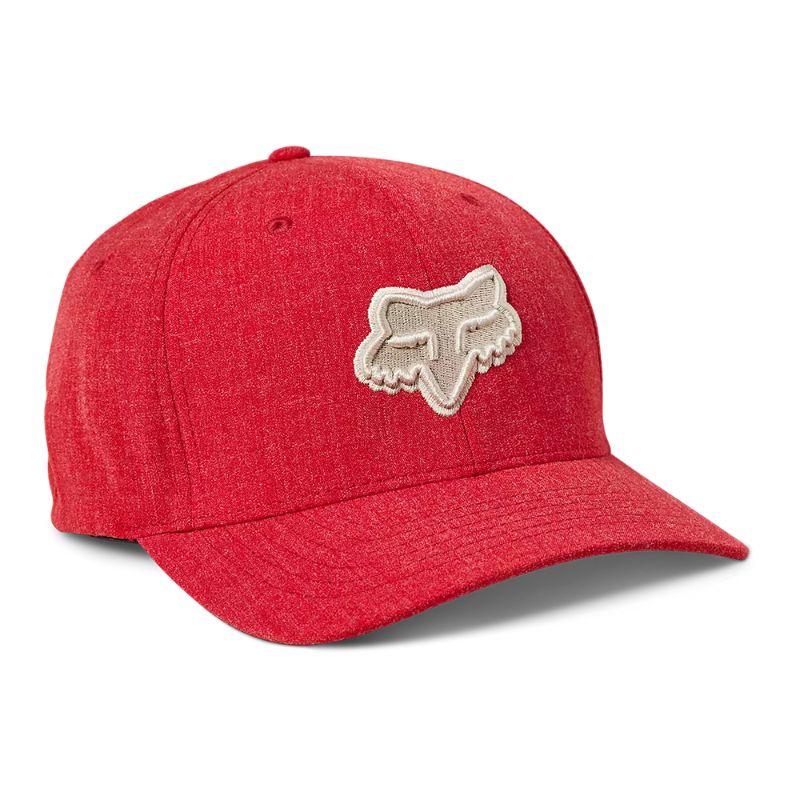 GORRA FOX TRANSPOSITION FLEXFIT HEATHER RED