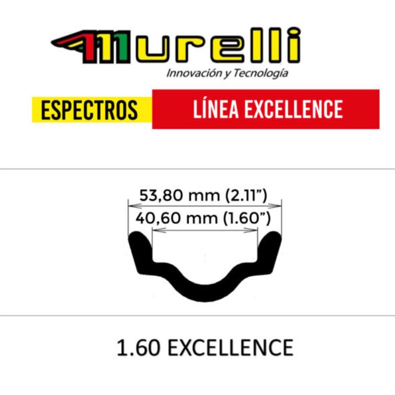 RIN MURELLI 160X18 EXCELLENCE NEGRO