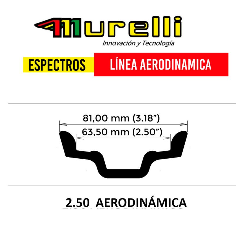 RIN MURELLI 250X17 AERO NEGRO