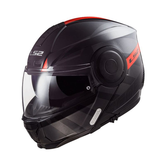 CASCO LS2 FF902 SCOPE HARM NEGRO ROJO
