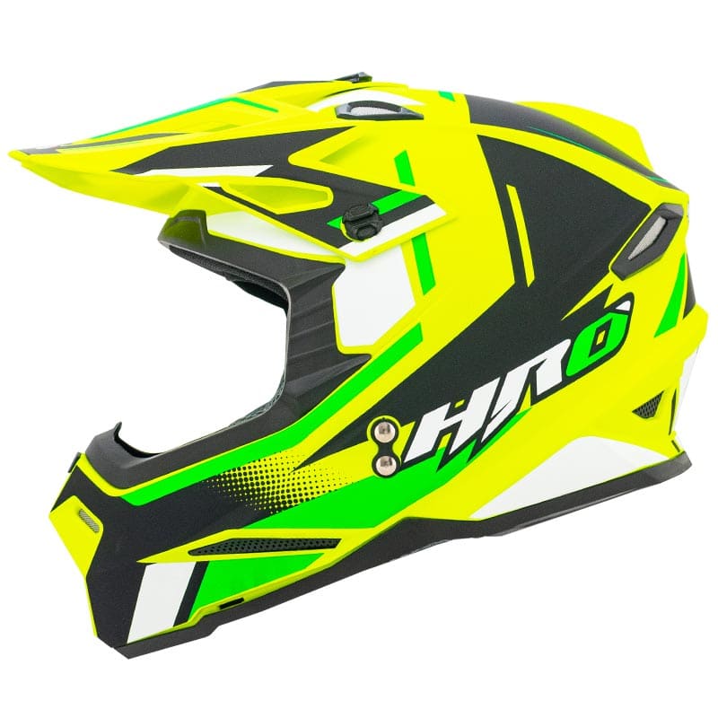 CASCO HRO HRO-MX03 RIFFE MATE AMARILLO NEON BL
