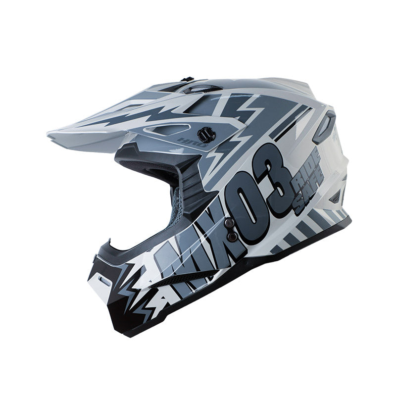 CASCO HRO HRO-MX03 SCRIBBLE GRIS GRIS