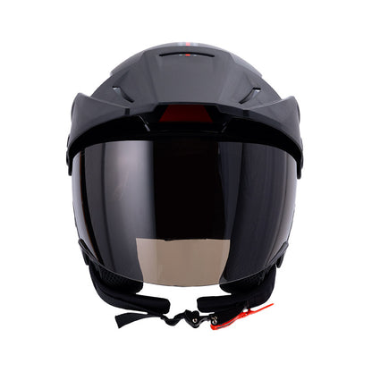 CASCO ICH ICH-102 YARUKO MATE NEGRO ROJO VISOR HUMO