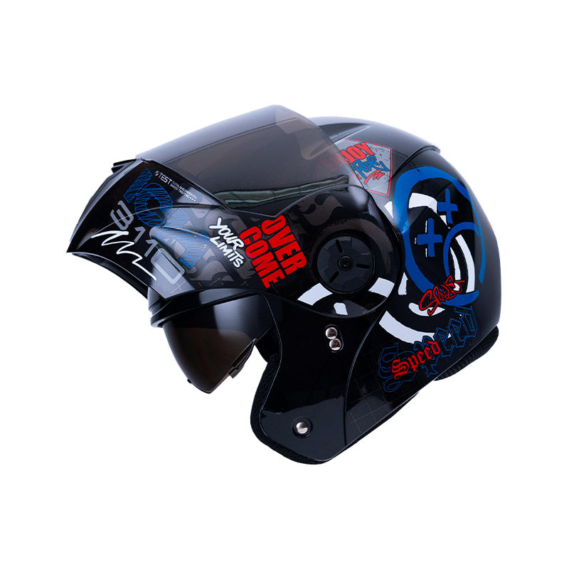 CASCO ICH ICH-3110DV RANDOM NEGRO AZUL VISOR RD