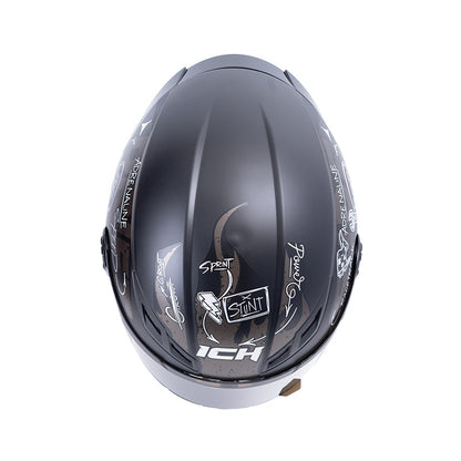 CASCO ICH ICH-501SP MARK MATE NEGRO PLATA VISOR HUMO