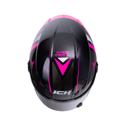 CASCO ICH ICH-501SP NEGGAZ MATE NEGRO FUCSIA VISOR HUMO