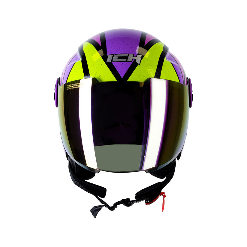 CASCO ICH ICH-102 SOY PARTE DE LA MANADA NEGRO MORADO