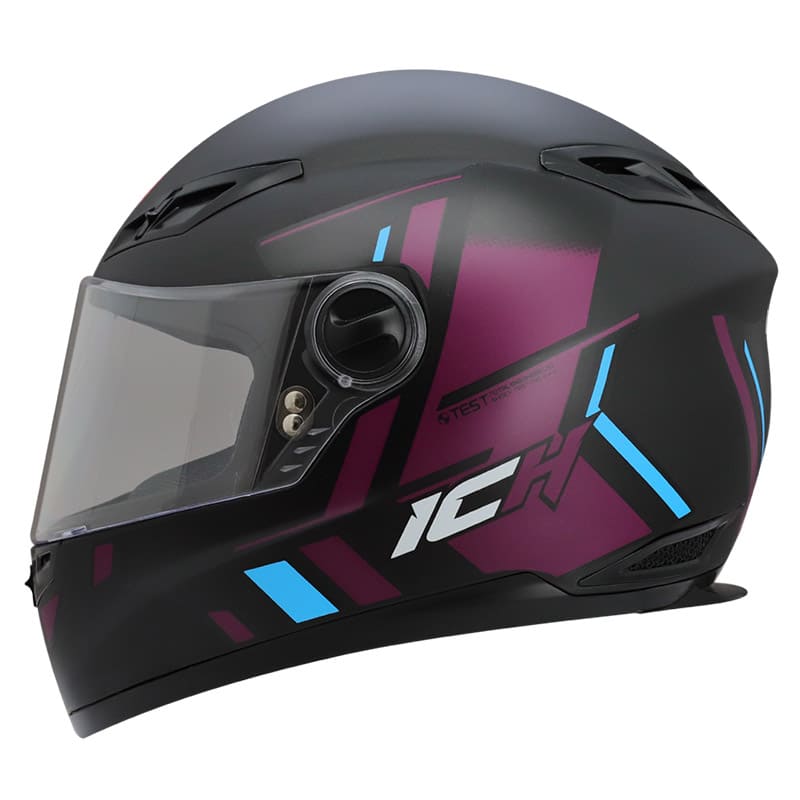 CASCO ICH ICH-501R PARADOX MATE NEGRO MORADO NEON