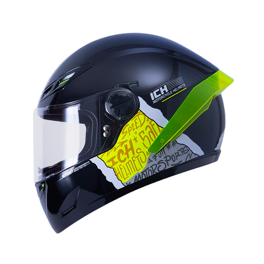 CASCO ICH ICH-501SP SAMPLE NEGRO AMARILLO NEON
