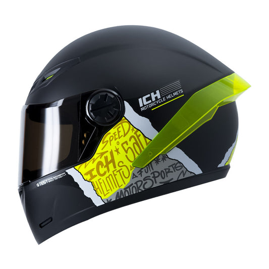CASCO ICH ICH-501SP SAMPLE MATE NEGRO AMARILLO NEON HUMO