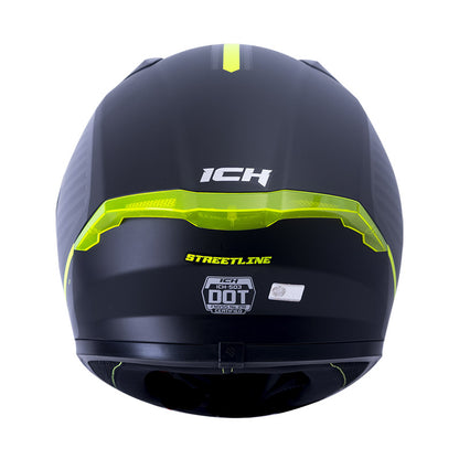 CASCO ICH ICH-503SP STREETLINE MATE NEGRO AMARILLO NEON HUMO