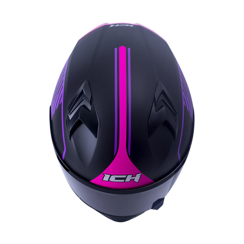 CASCO ICH ICH-503SP STREETLINE MATE NEGRO FUCSIA VISOR HUMO