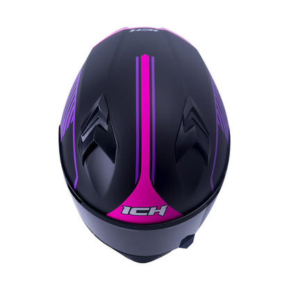 CASCO ICH ICH-503SP STREETLINE MATE NEGRO FUCSIA VISOR HUMO
