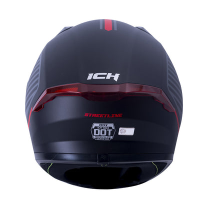 CASCO ICH ICH-503SP STREETLINE MATE NEGRO ROJO