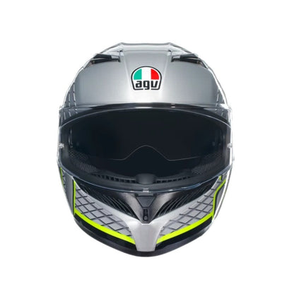 CASCO AGV K3 FORTIFY GRIS NEGRO AMARILLO NEON