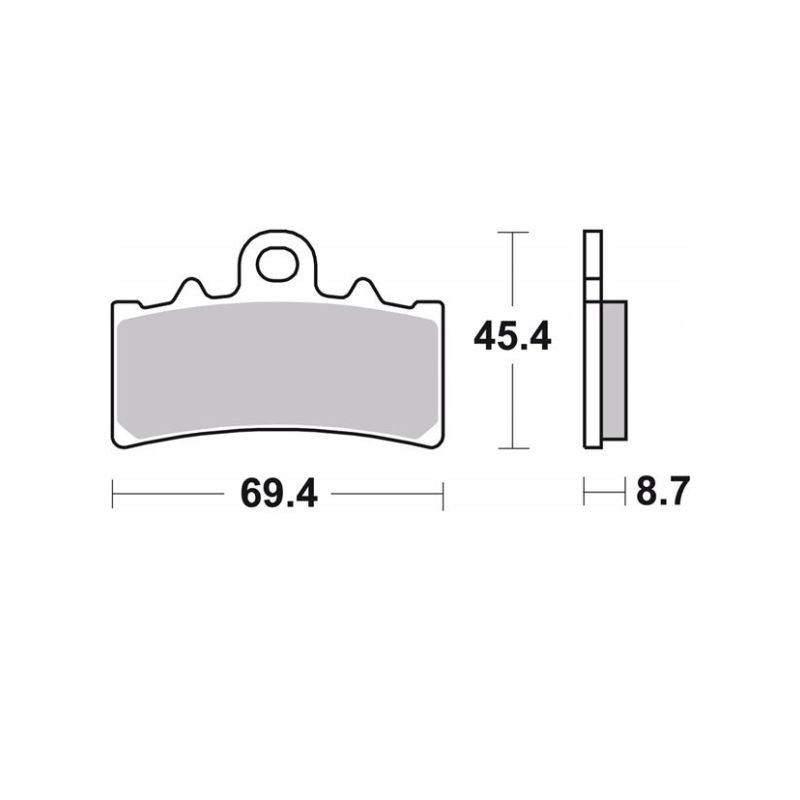 PASTILLA DE FRENO BREMBO 07GR18CC