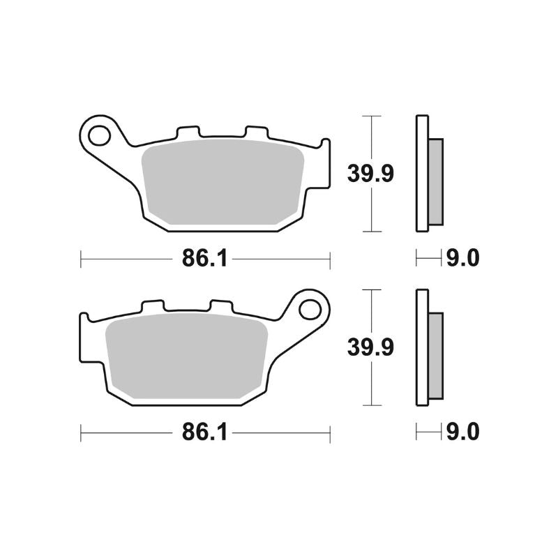 PASTILLA DE FRENO BREMBO 07HO53SP